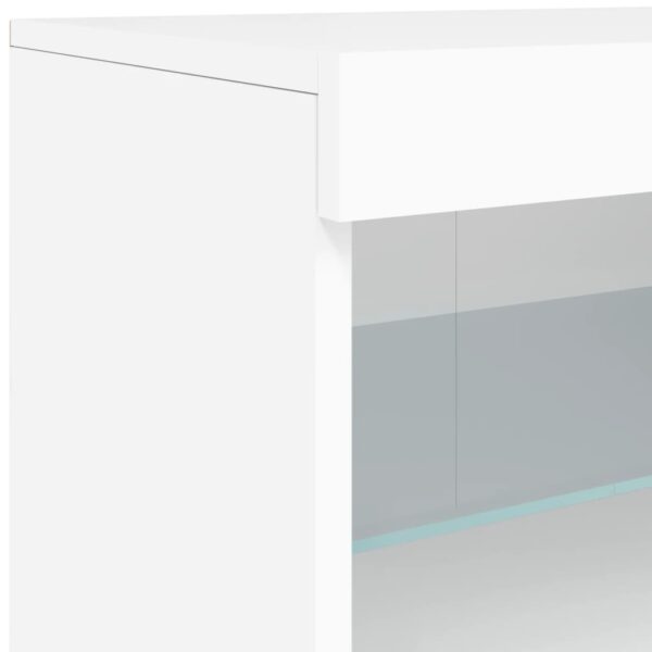 Aparador com luzes LED 41x37x67 cm branco - Image 10