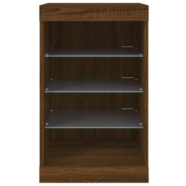 Aparador com luzes LED 41x37x67 cm carvalho castanho - Image 5