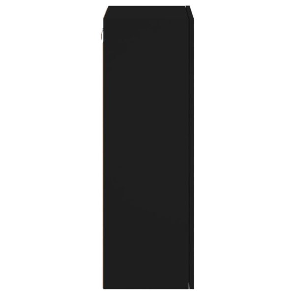 Móvel de parede p/ TV 40,5x30x90 cm derivados de madeira preto - Image 7