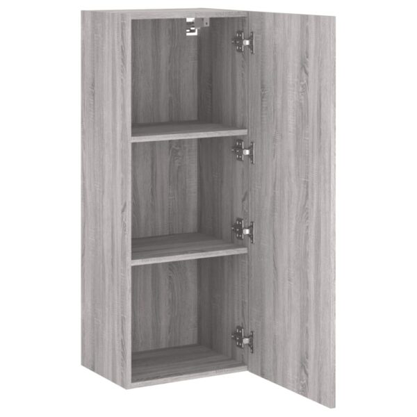 Móvel parede TV 40,5x30x102cm derivados de madeira cinza sonoma - Image 5