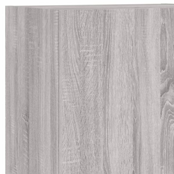 Móvel parede TV 40,5x30x102cm derivados de madeira cinza sonoma - Image 10