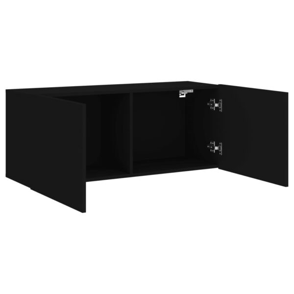 Móvel de parede para TV 100x30x41 cm preto - Image 4
