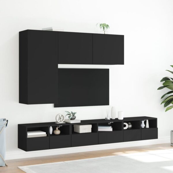 Móvel de parede para TV 100x30x41 cm preto - Image 10