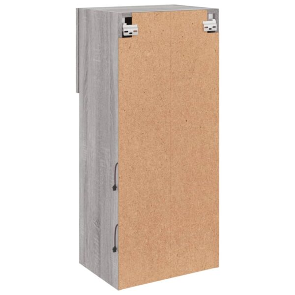 Móvel de TV com luzes LED 40,5x30x90 cm cinzento sonoma - Image 10