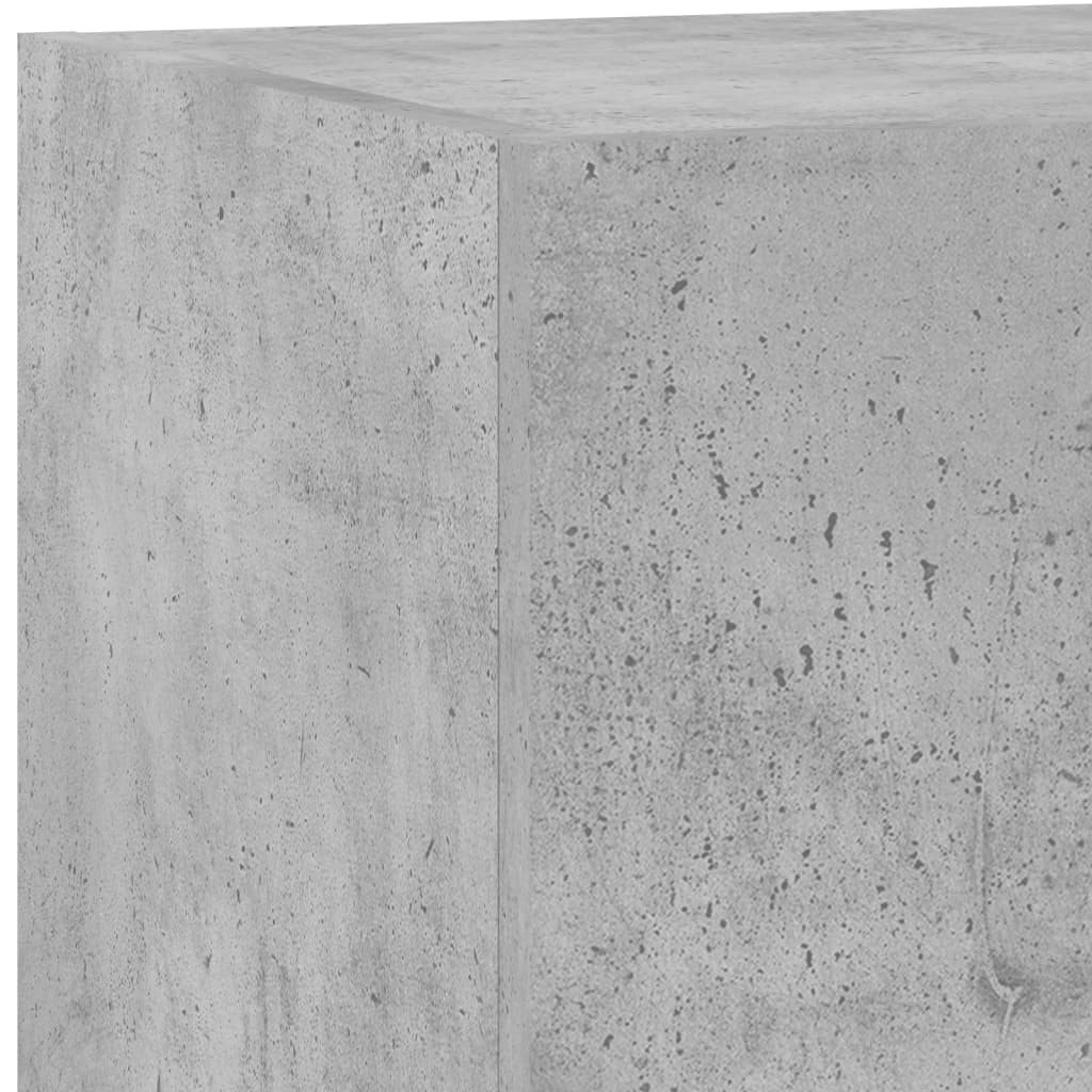 Móvel de parede p/ TV c/ luzes LED 80x35x31 cm cinza cimento - Image 11