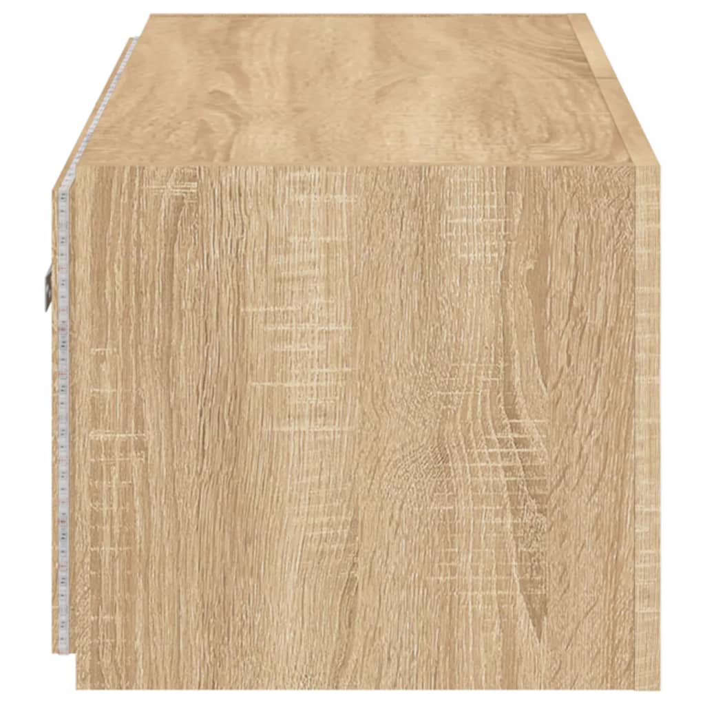 Móvel de parede p/ TV c/ luzes LED 100x35x31 cm carvalho sonoma - Image 10