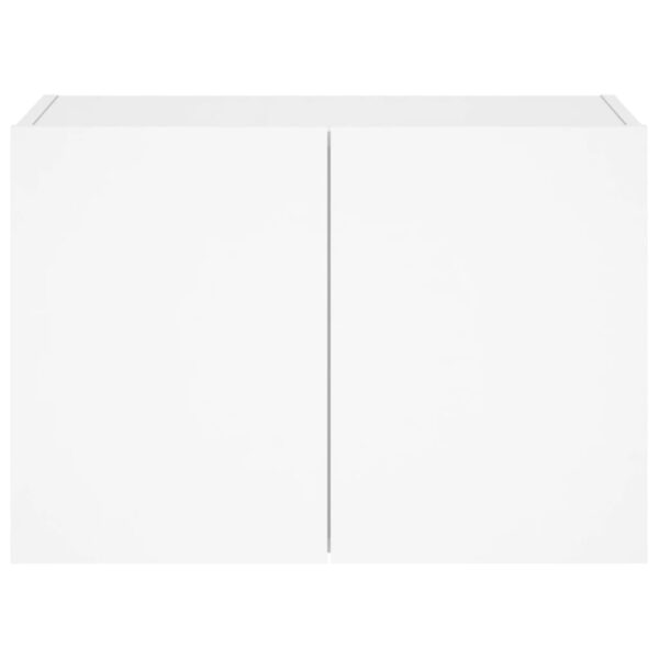 Móvel de parede para TV com luzes LED 60x35x41 cm branco - Image 8