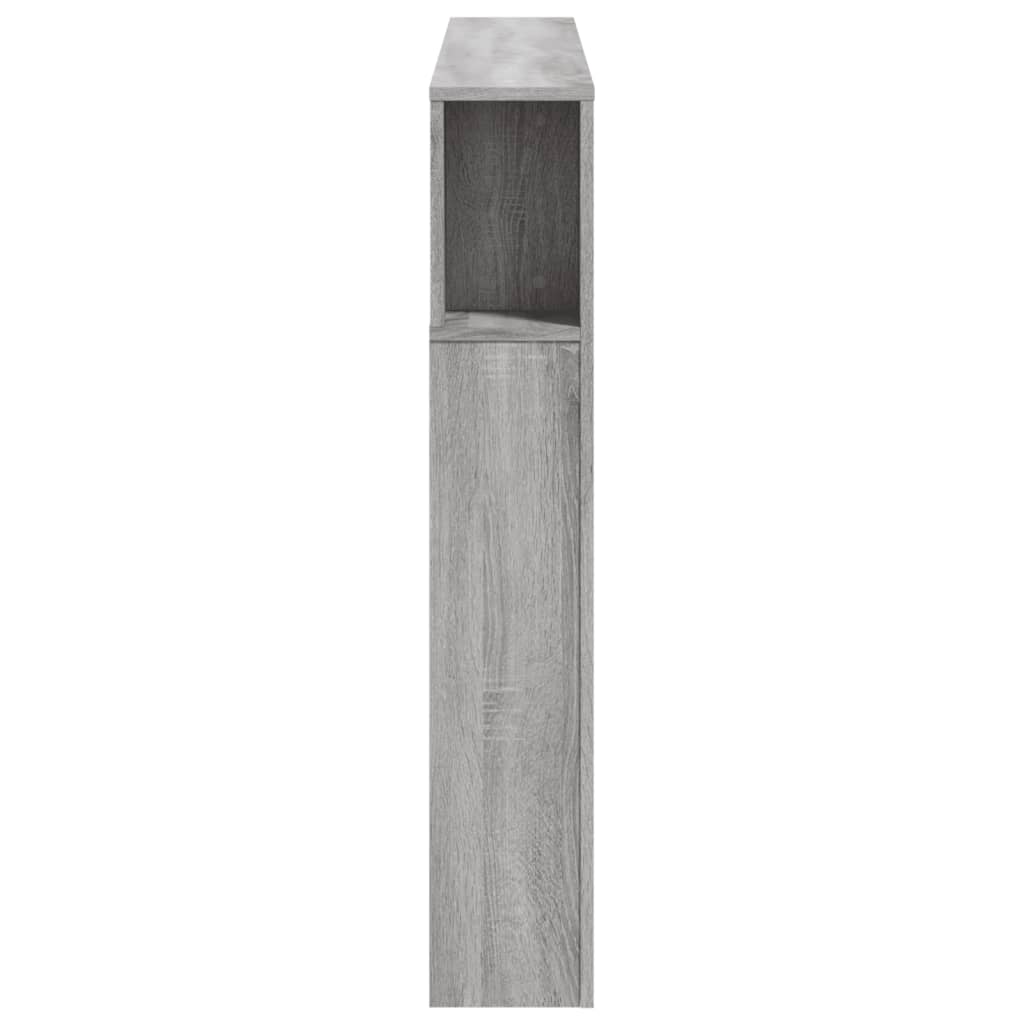 Cabeceira c/ LEDs 140x18,5x103,5 cm sonoma cinzento - Image 6
