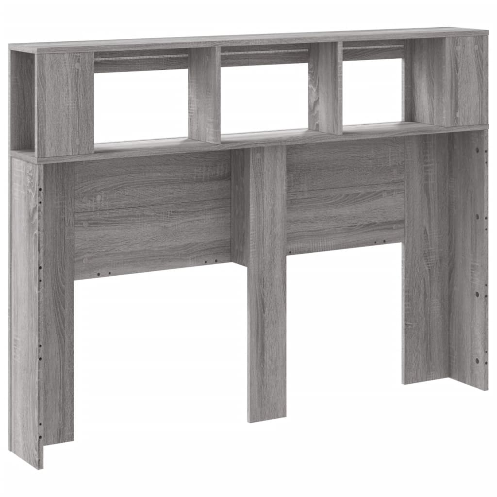 Cabeceira c/ LEDs 140x18,5x103,5 cm sonoma cinzento - Image 7