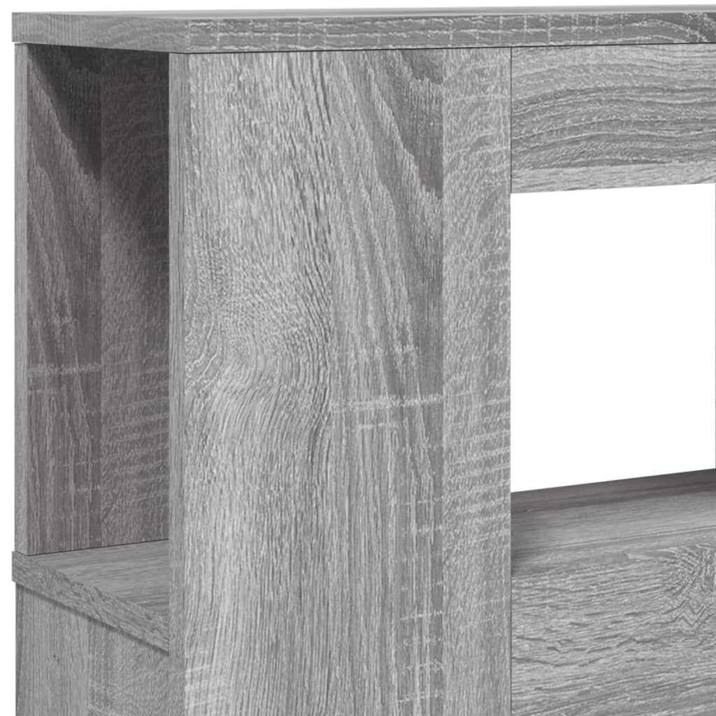 Cabeceira c/ LEDs 140x18,5x103,5 cm sonoma cinzento - Image 8