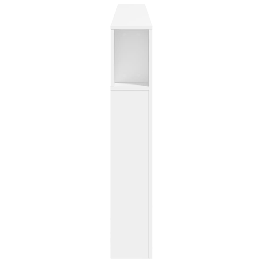 Cabeceira cama c/ LEDs 220x18,5x103,5 cm deriv. madeira branco - Image 6