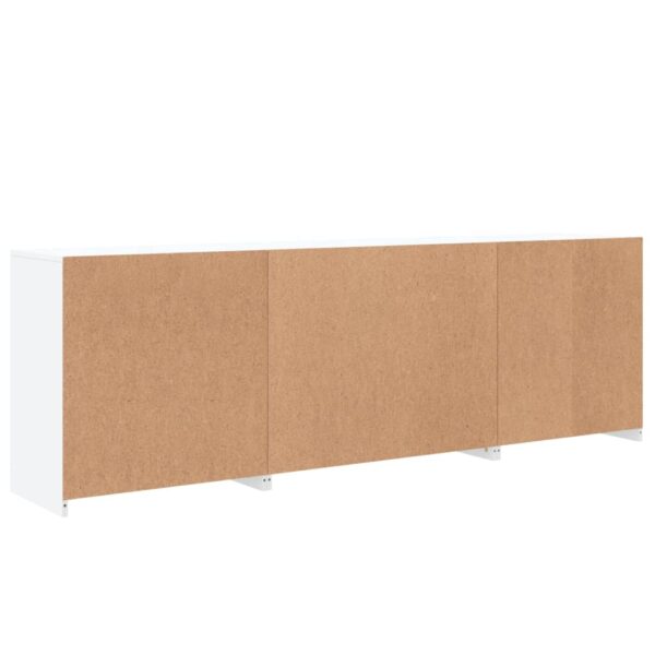 Aparador com luzes LED 202x37x67 cm branco - Image 7