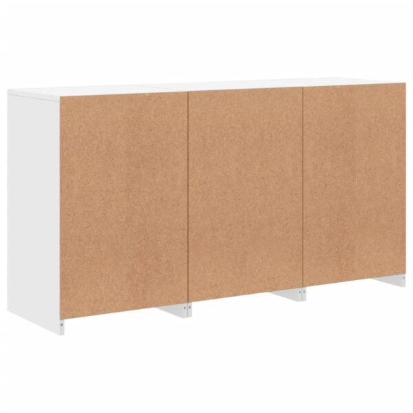 Aparador com luzes LED 123x37x67 cm branco - Image 7