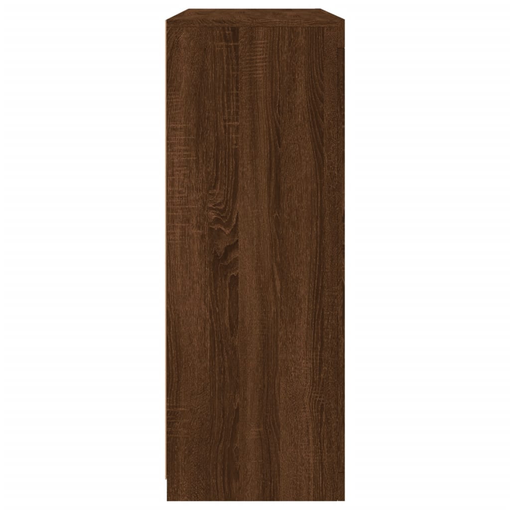 Aparadores c/ LEDs 3 pcs derivados de madeira carvalho castanho - Image 8