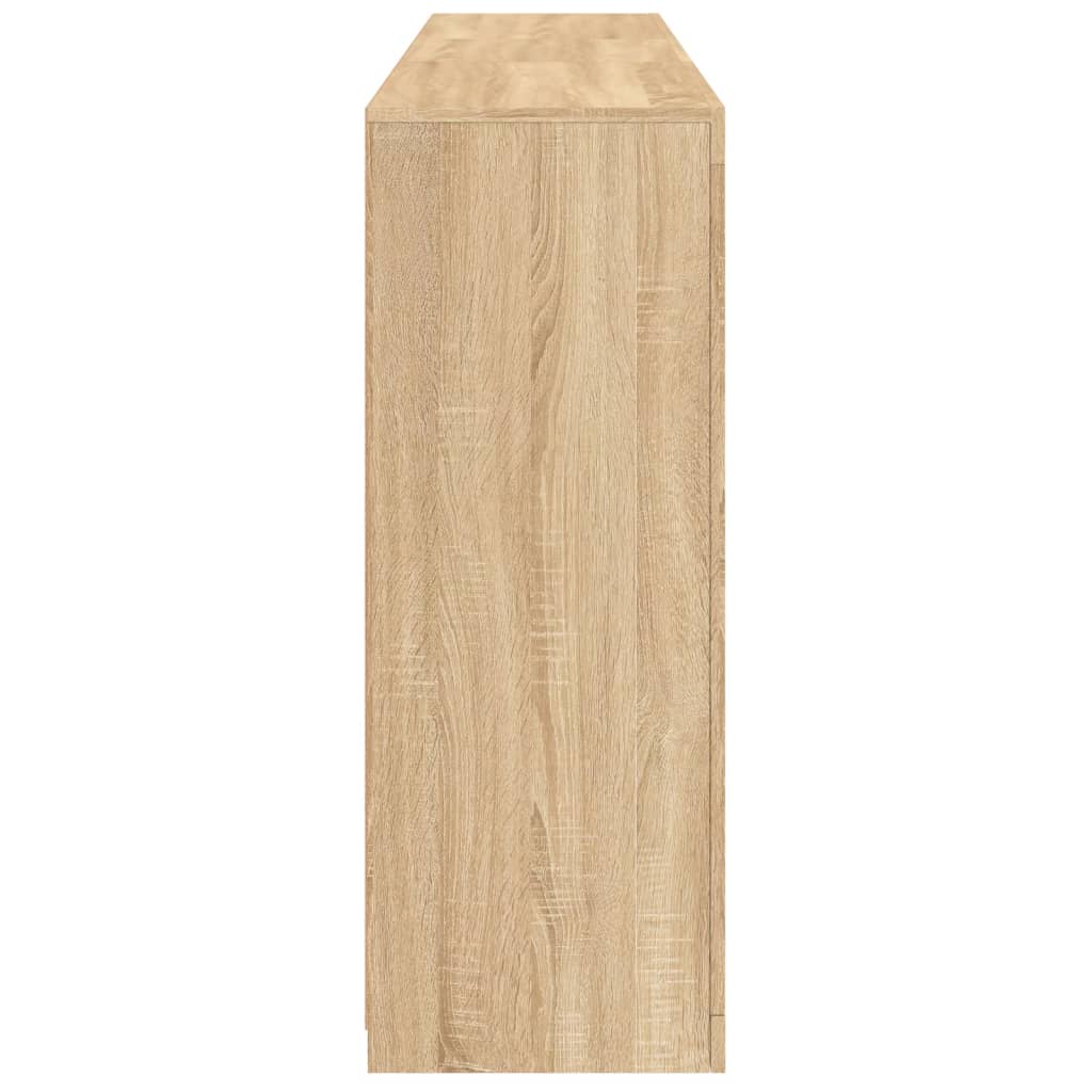 Aparador com luzes LED 162x37x100 cm carvalho sonoma - Image 6