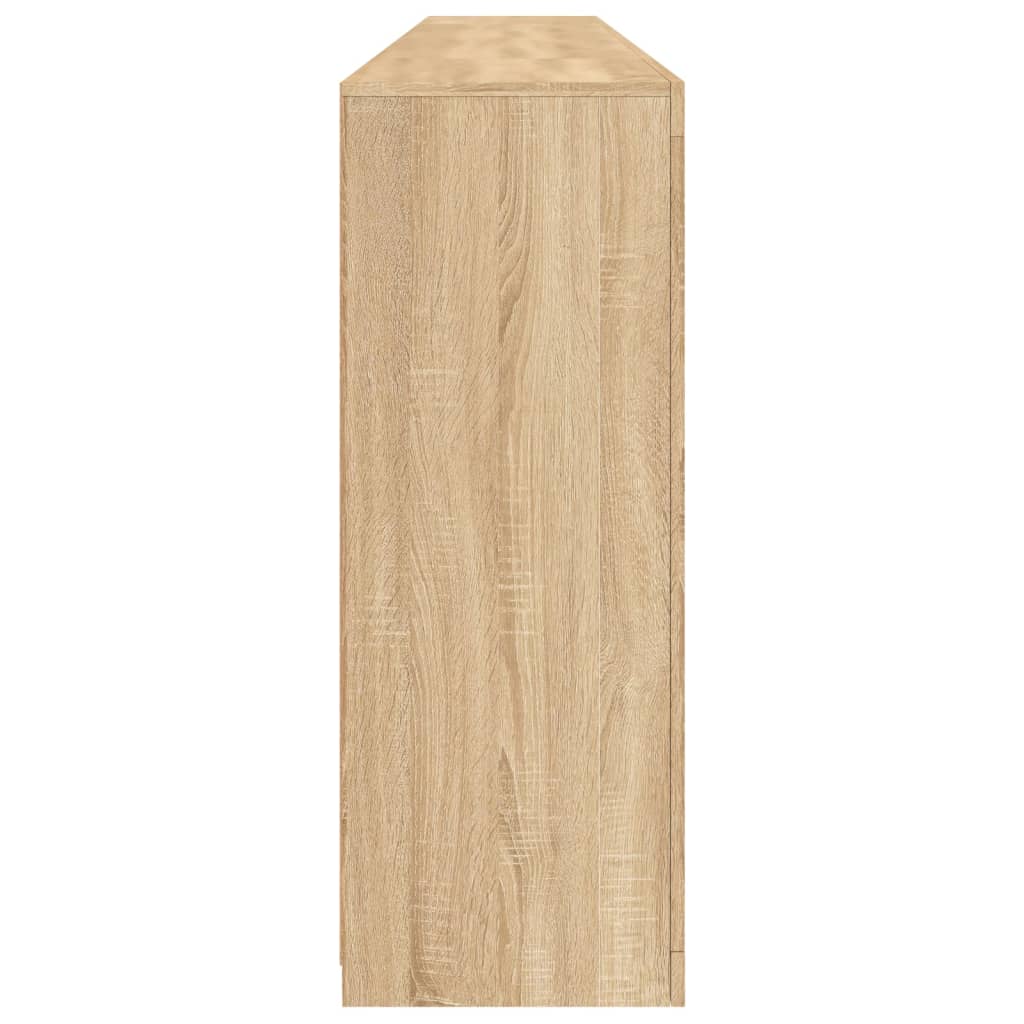 Aparador com luzes LED 162x37x100 cm carvalho sonoma - Image 6