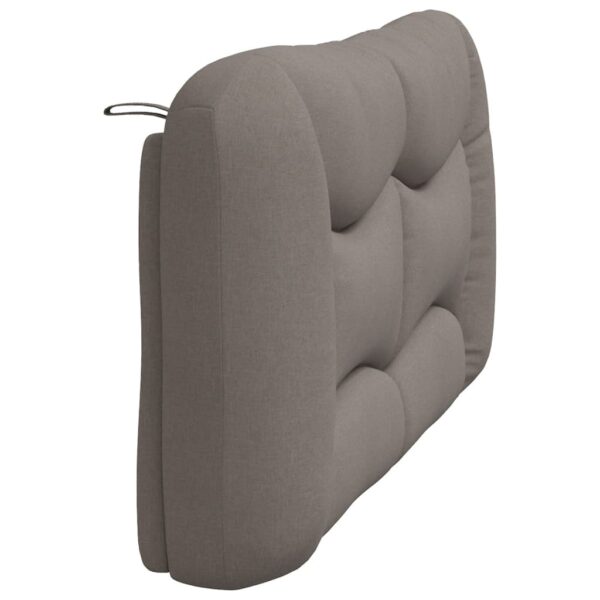 Almofadão de cabeceira 160 cm tecido cinzento-acastanhado - Image 5