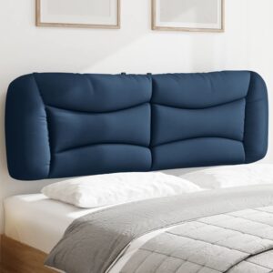 Almofadão de cabeceira 160 cm tecido azul