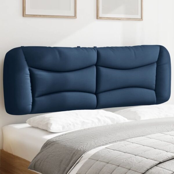 Almofadão de cabeceira 160 cm tecido azul