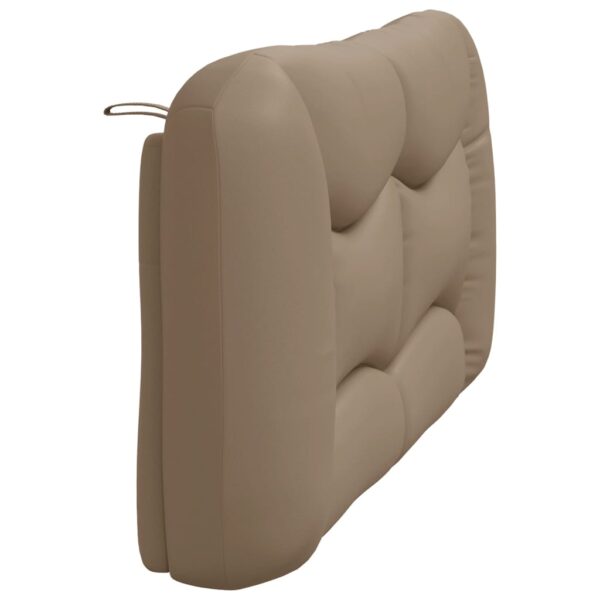 Almofadão de cabeceira 160 cm couro artificial cappuccino - Image 5