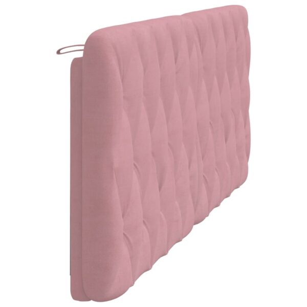 Almofadão de cabeceira 200 cm veludo rosa - Image 5