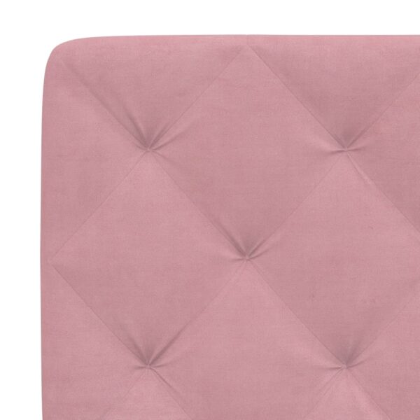Almofadão de cabeceira 200 cm veludo rosa - Image 7