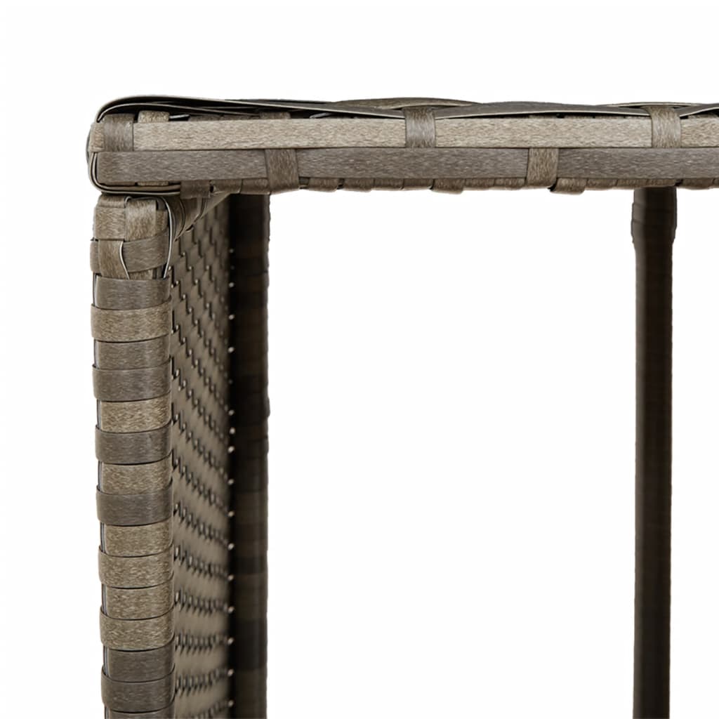 Prateleiras p/ banheira de hidromassagem 2 pcs vime PE cinzento - Image 6