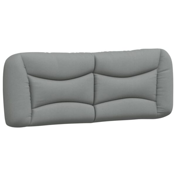 Cama com colchão 120x200 cm tecido cinza-claro - Image 4