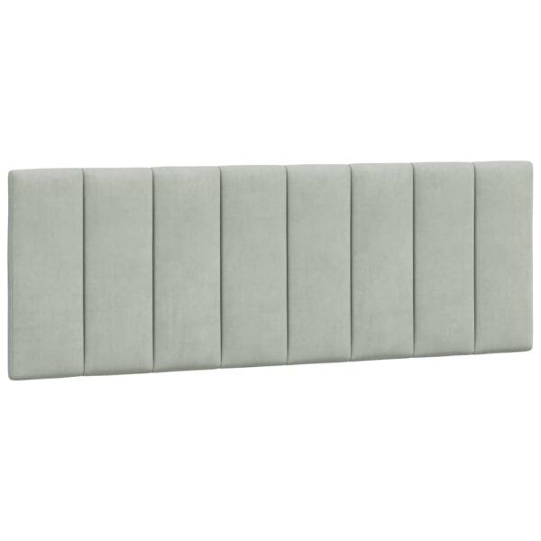 Cama com colchão 120x200 cm veludo cinzento-claro - Image 4