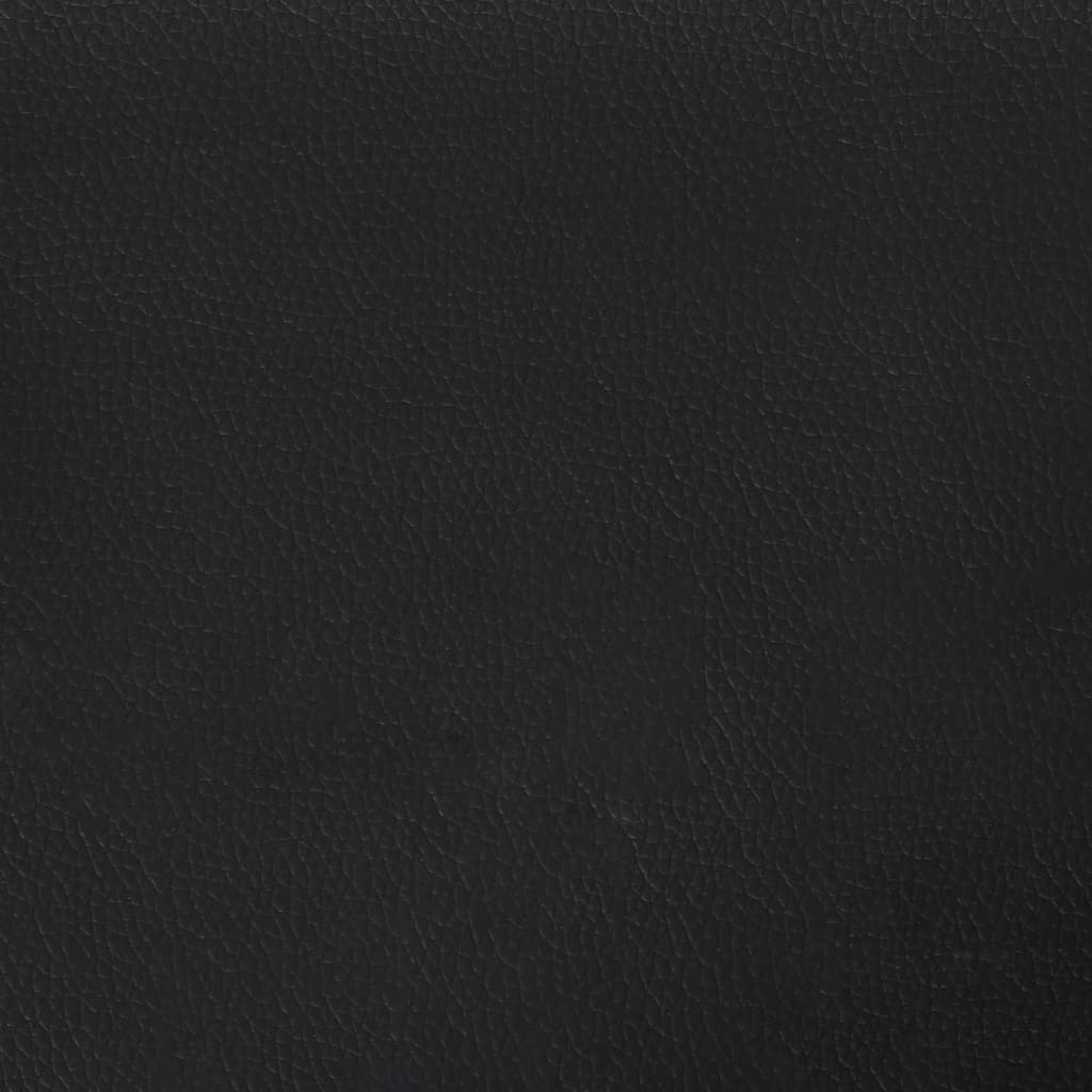Cama com colchão 180x200 cm couro artificial preto e branco - Image 9