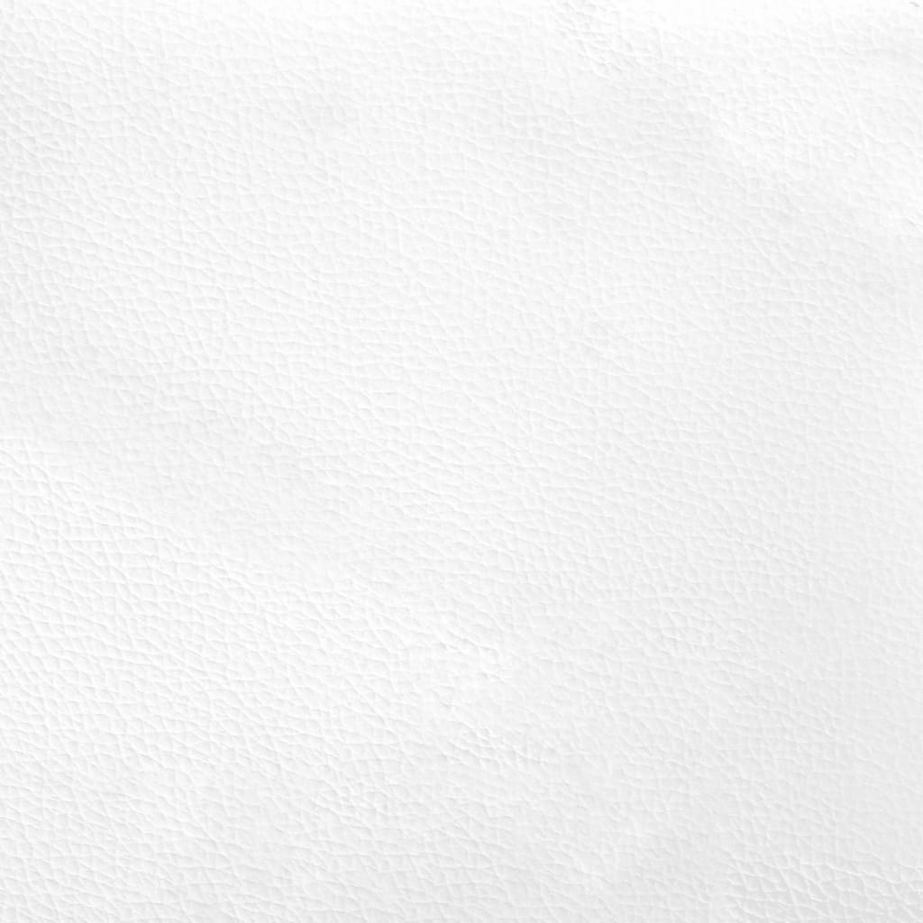 Cama com colchão 180x200 cm couro artificial preto e branco - Image 10