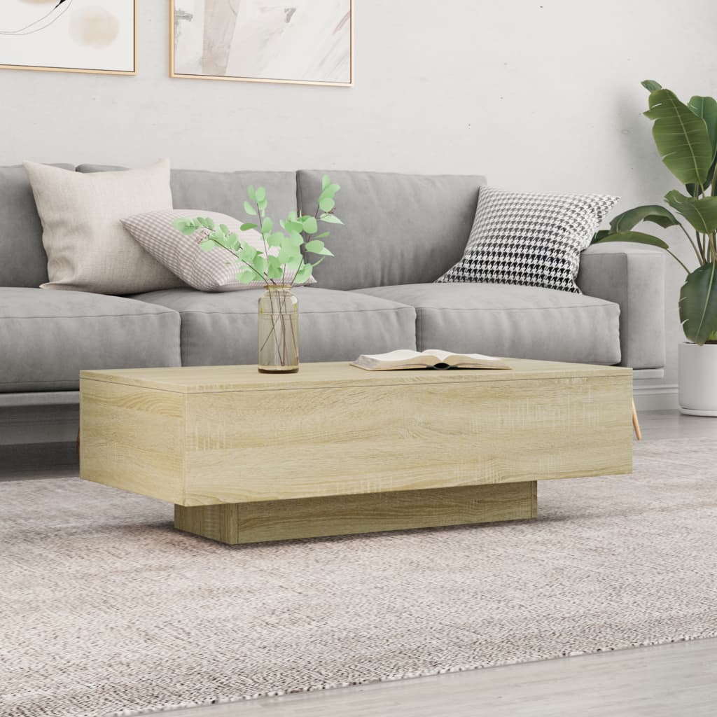 Mesa de centro 100x49,5x31 cm derivados madeira carvalho sonoma