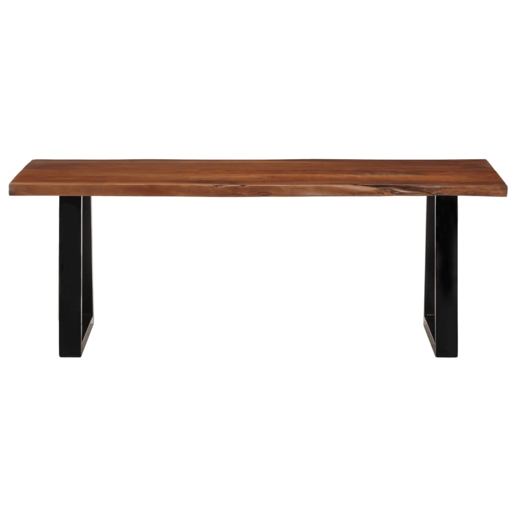 Mesa de centro 110x55x40 cm acácia maciça castanho-mel - Image 2