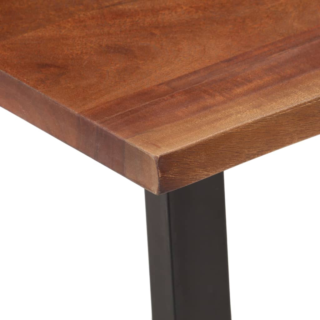 Mesa de centro 110x55x40 cm acácia maciça castanho-mel - Image 5