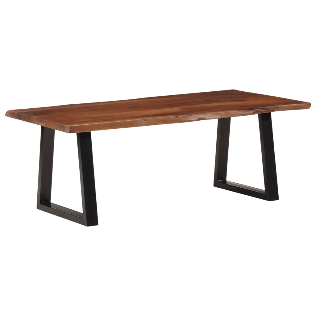 Mesa de centro 110x55x40 cm acácia maciça castanho-mel - Image 9
