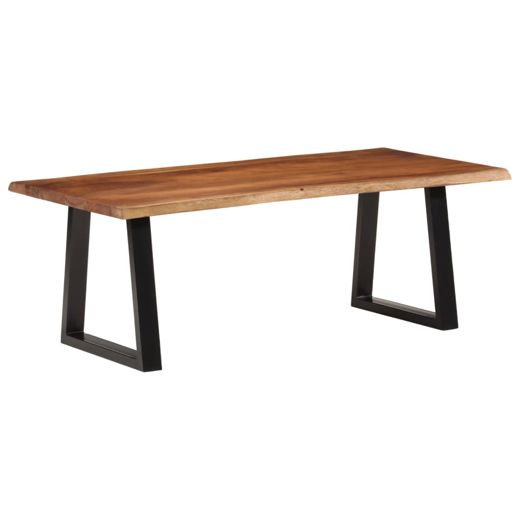 Mesa de centro 110x55x40 cm acácia maciça castanho-mel - Image 10