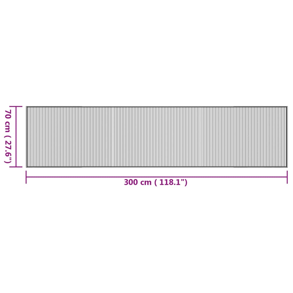 Tapete retangular 70x300 cm bambu cor natural - Image 7