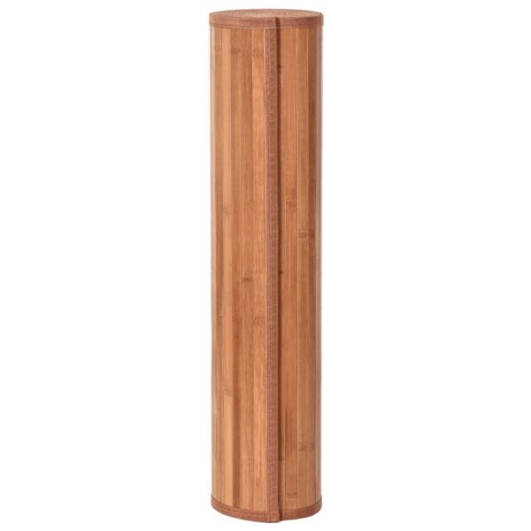 Tapete retangular 70x1000 cm bambu castanho - Image 2