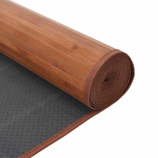 Tapete retangular 70x1000 cm bambu castanho - Image 4