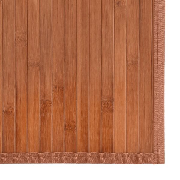 Tapete retangular 70x1000 cm bambu castanho - Image 5