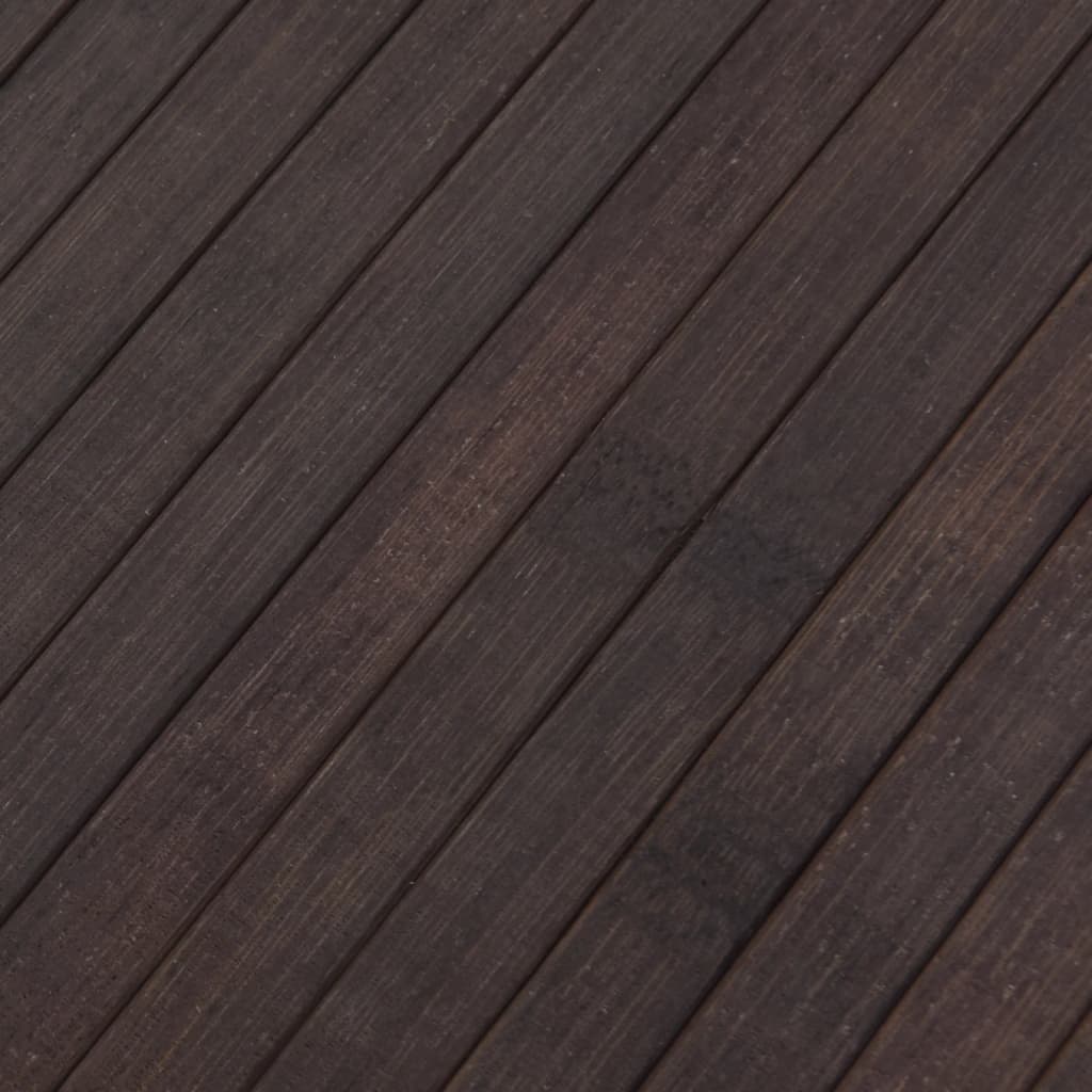 Tapete retangular 80x100 cm bambu castanho-escuro - Image 6