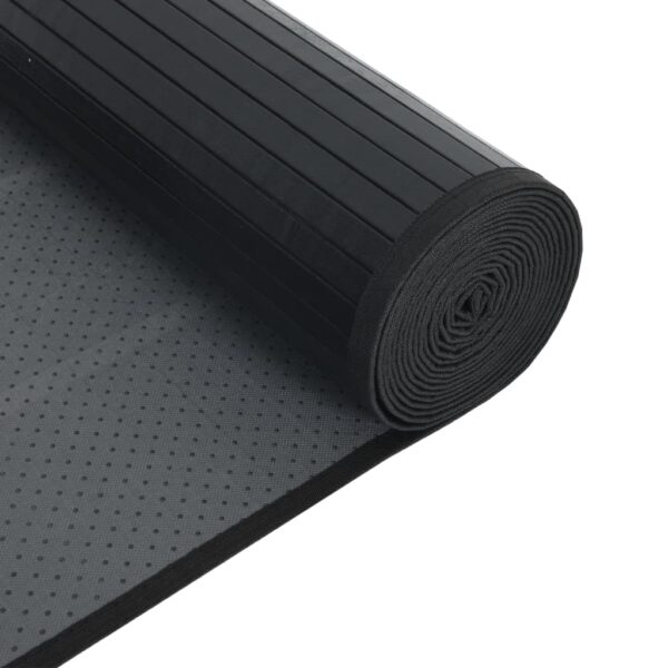 Tapete retangular 100x1000 cm bambu preto - Image 4