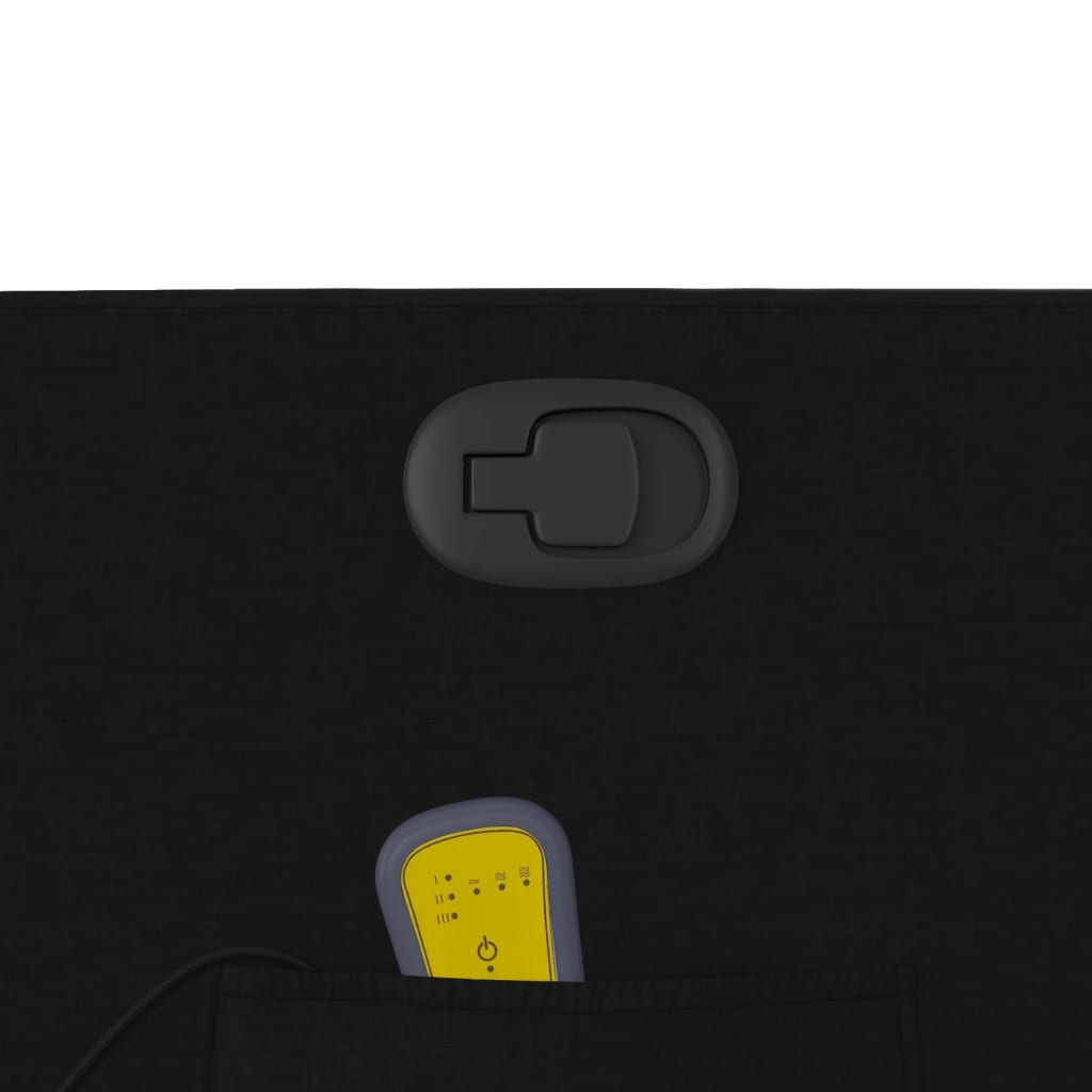 Poltrona de massagens reclinável tecido preto - Image 9