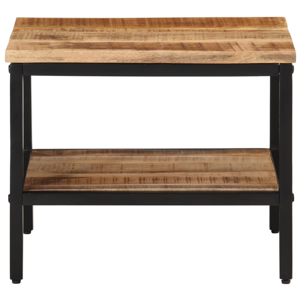 Mesa de centro 45x45x35 cm madeira de mangueira áspera maciça - Image 2