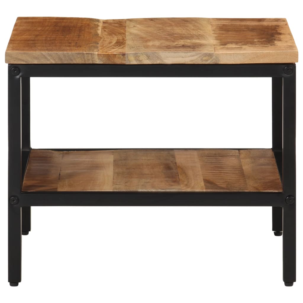 Mesa de centro 45x45x35 cm madeira de mangueira áspera maciça - Image 3