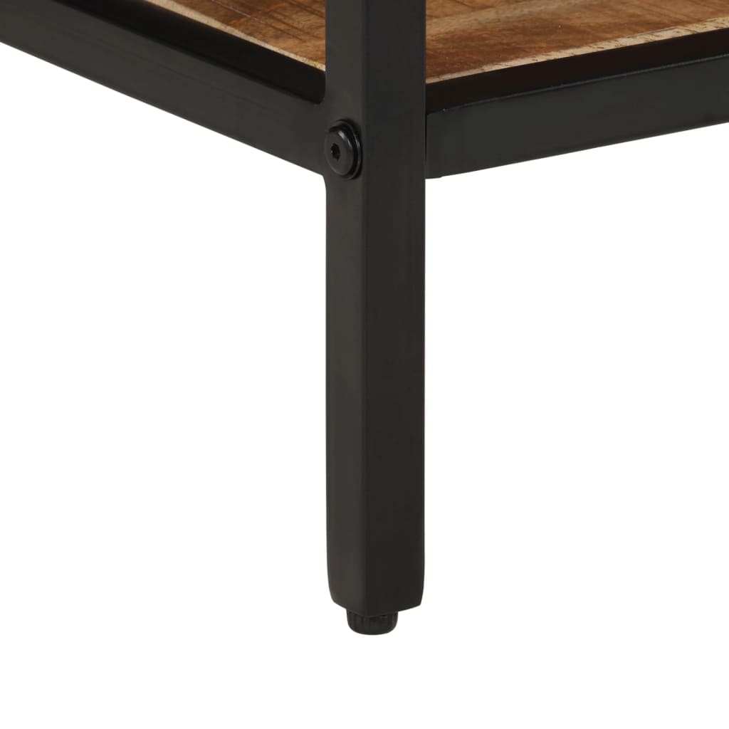 Mesa de centro 45x45x35 cm madeira de mangueira áspera maciça - Image 6