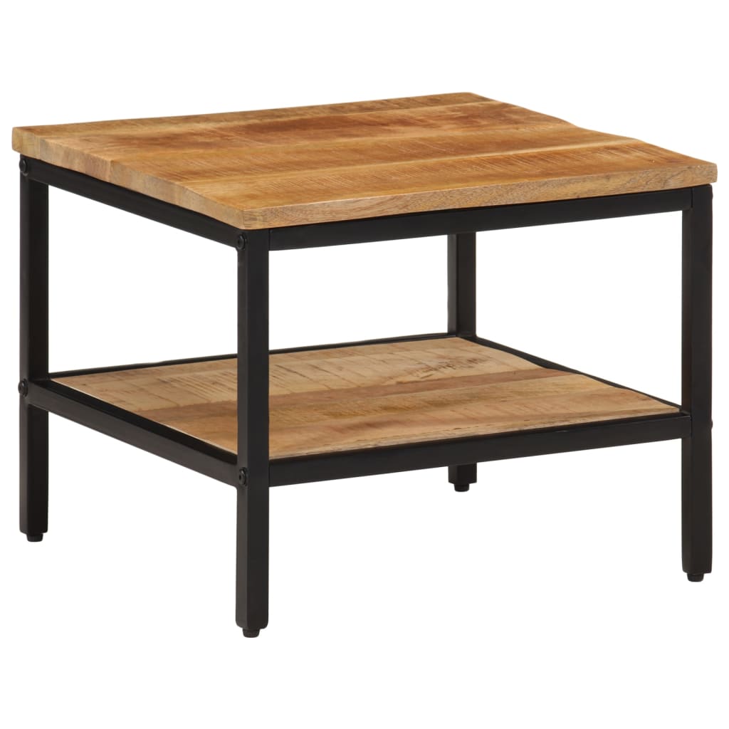Mesa de centro 45x45x35 cm madeira de mangueira áspera maciça - Image 10