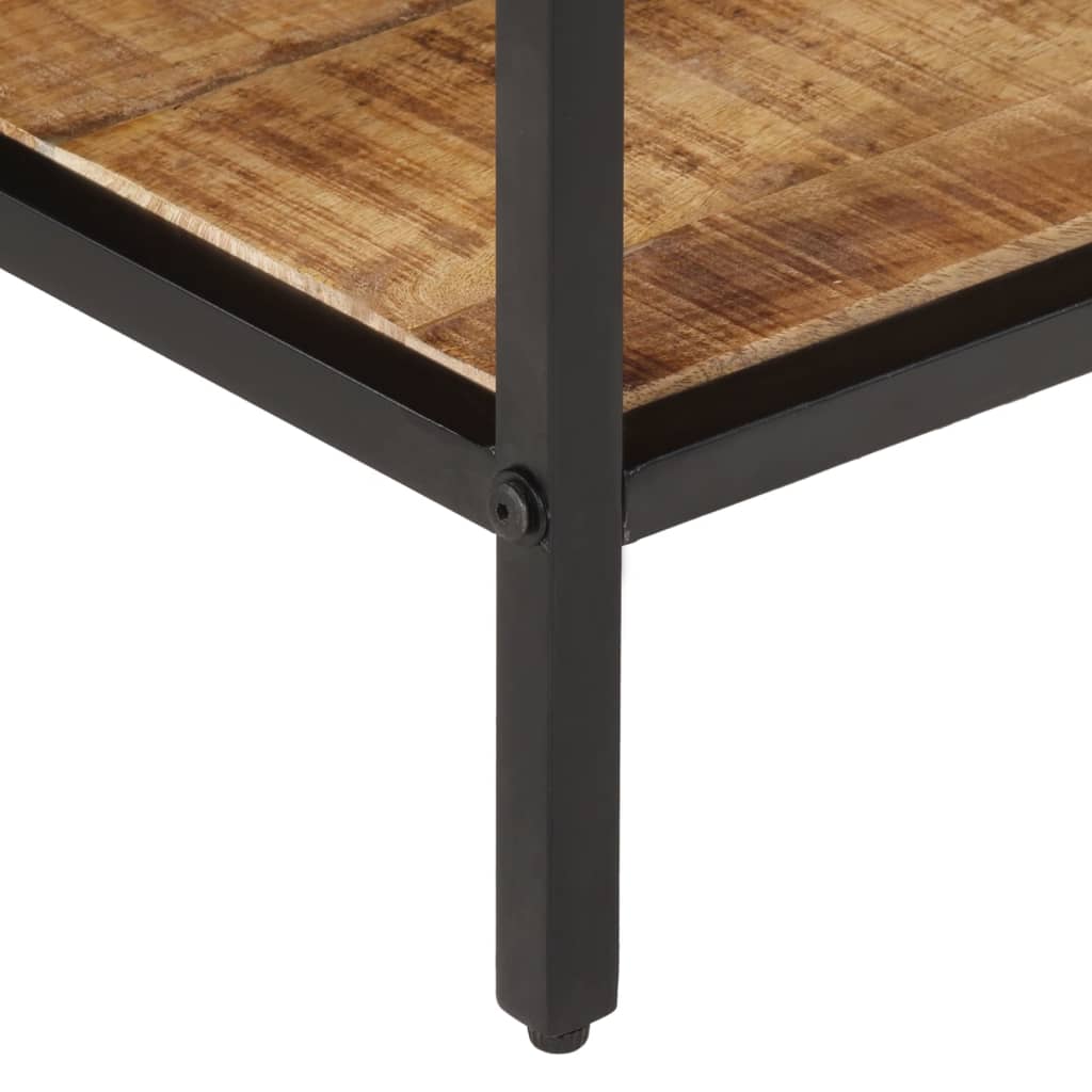 Mesa de centro 100x50x35 cm madeira de mangueira áspera maciça - Image 6