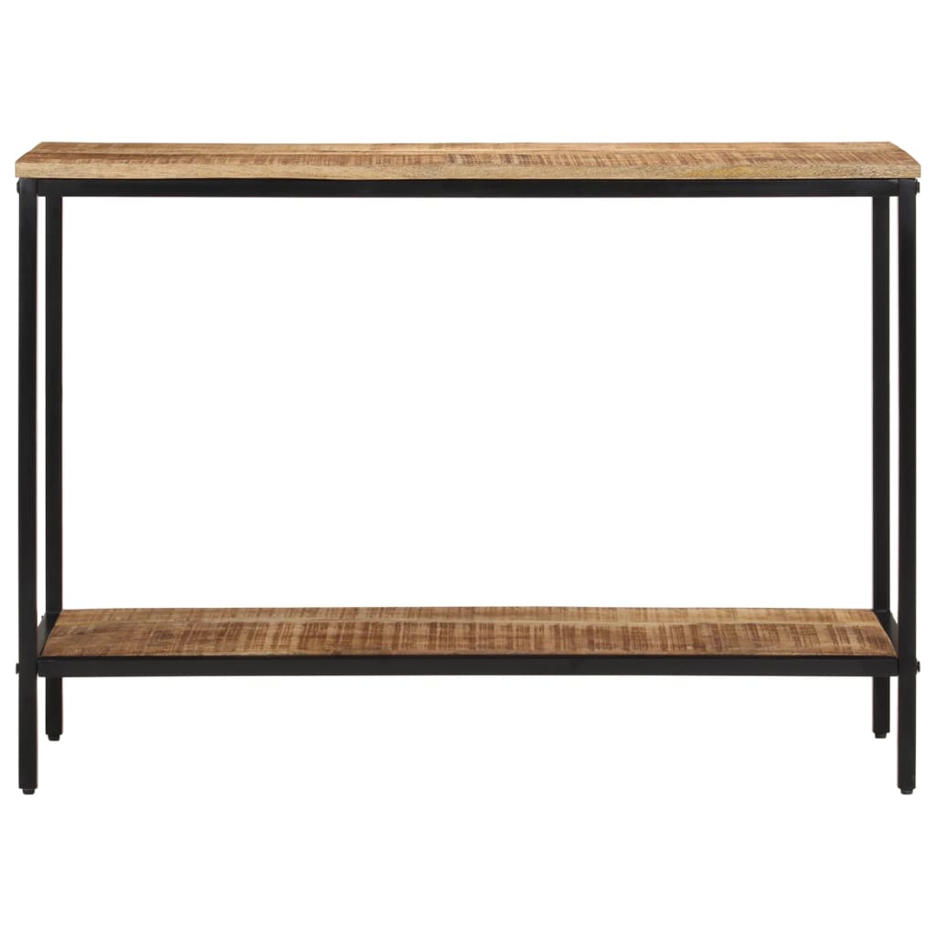 Mesa consola 100x35x70 cm madeira de mangueira áspera maciça - Image 2