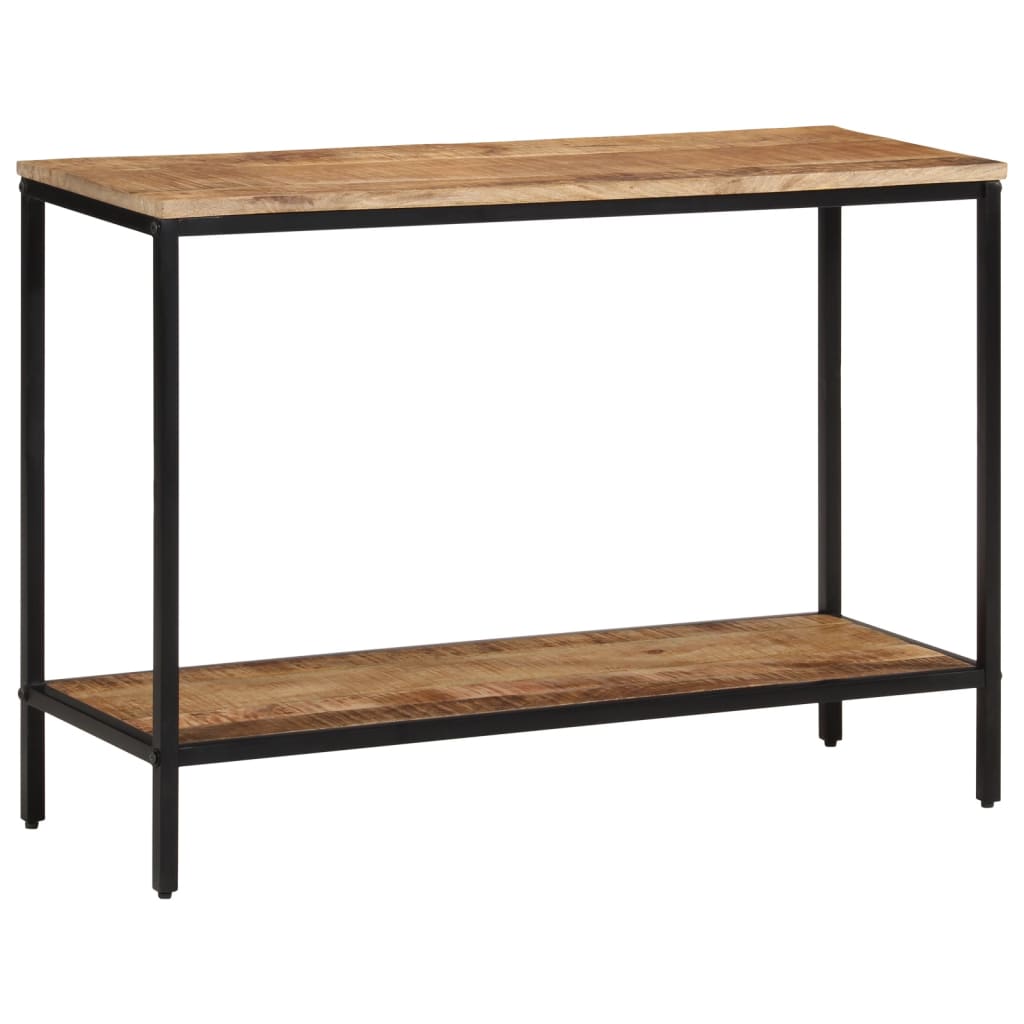 Mesa consola 100x35x70 cm madeira de mangueira áspera maciça - Image 11